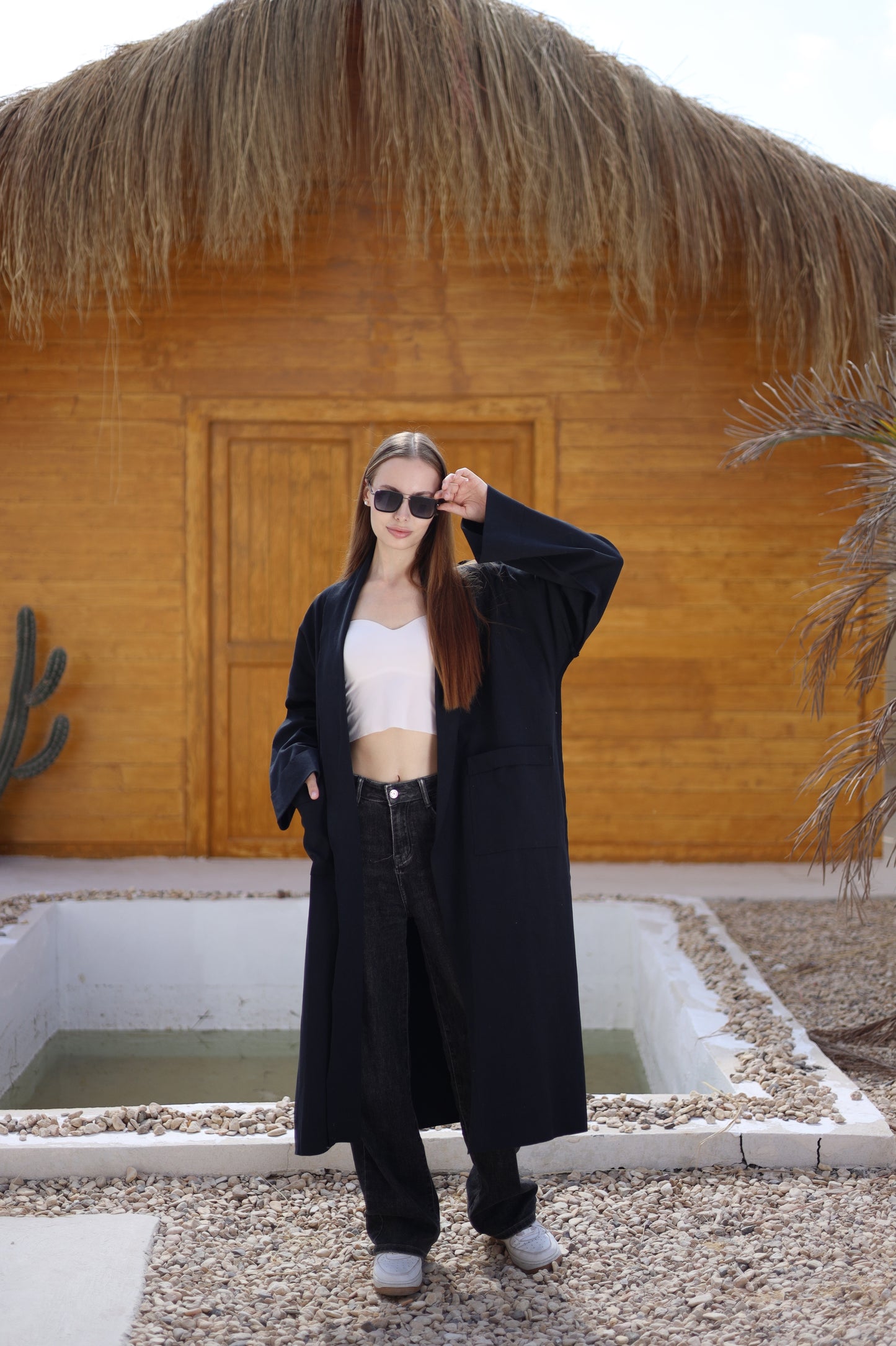 Mirelle Fleece Drape Coat
