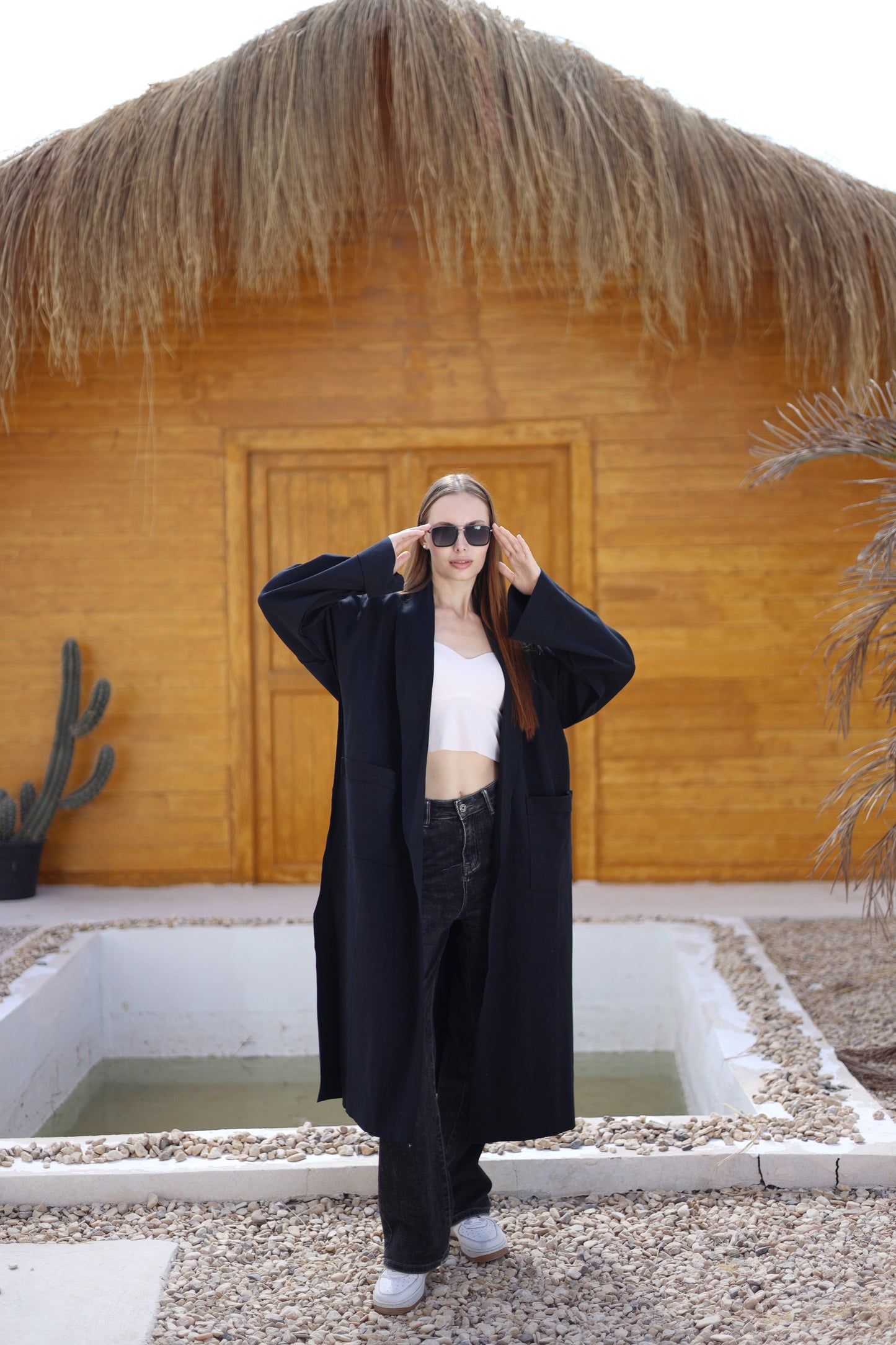 Mirelle Fleece Drape Coat