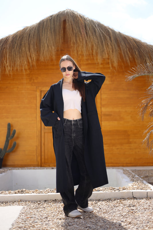 Mirelle Fleece Drape Coat