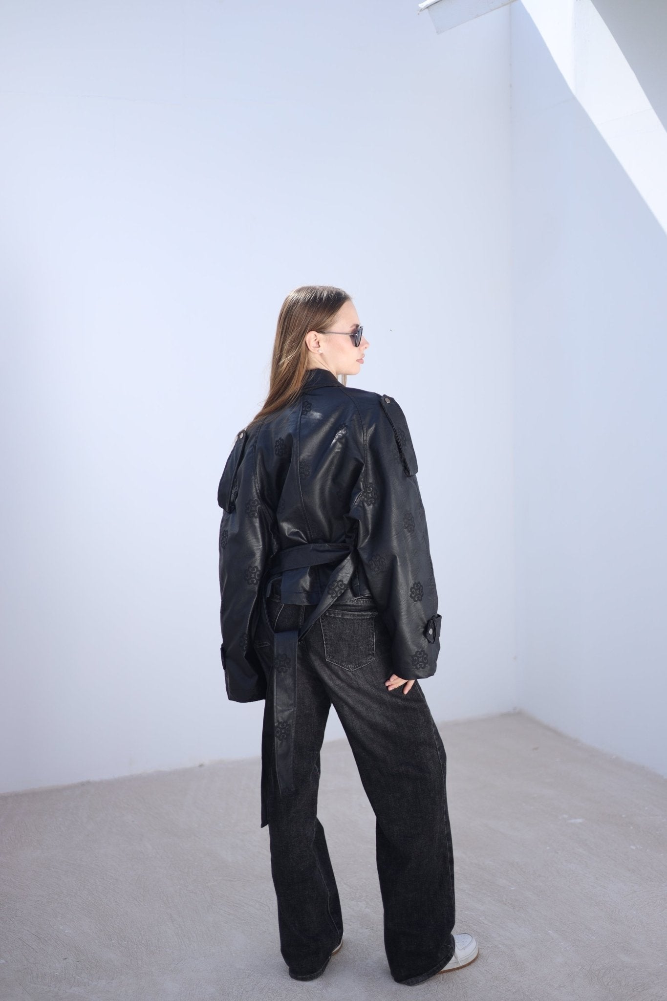 Amoréne Leather Jacket - Black - Ornaty