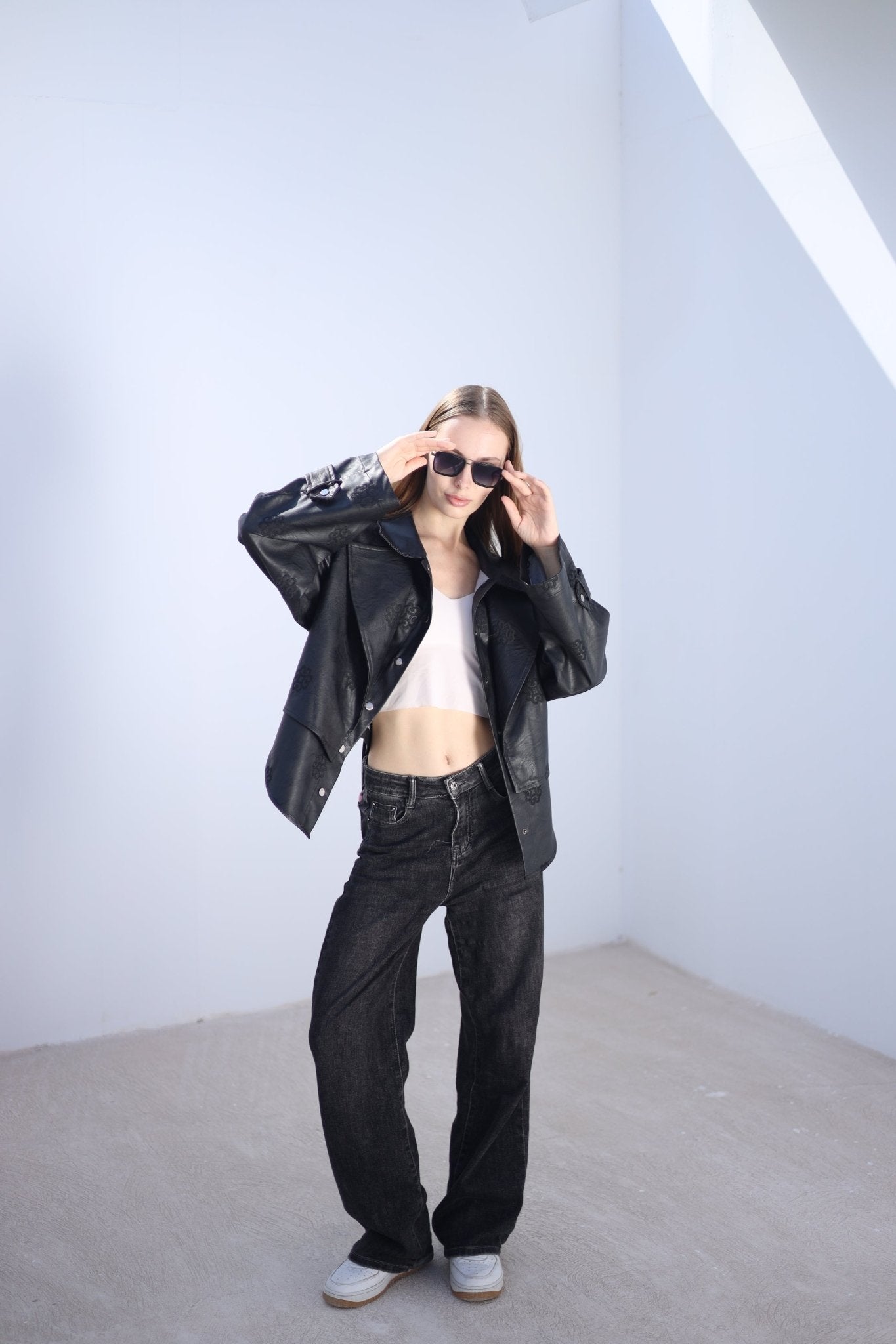 Amoréne Leather Jacket - Black - Ornaty