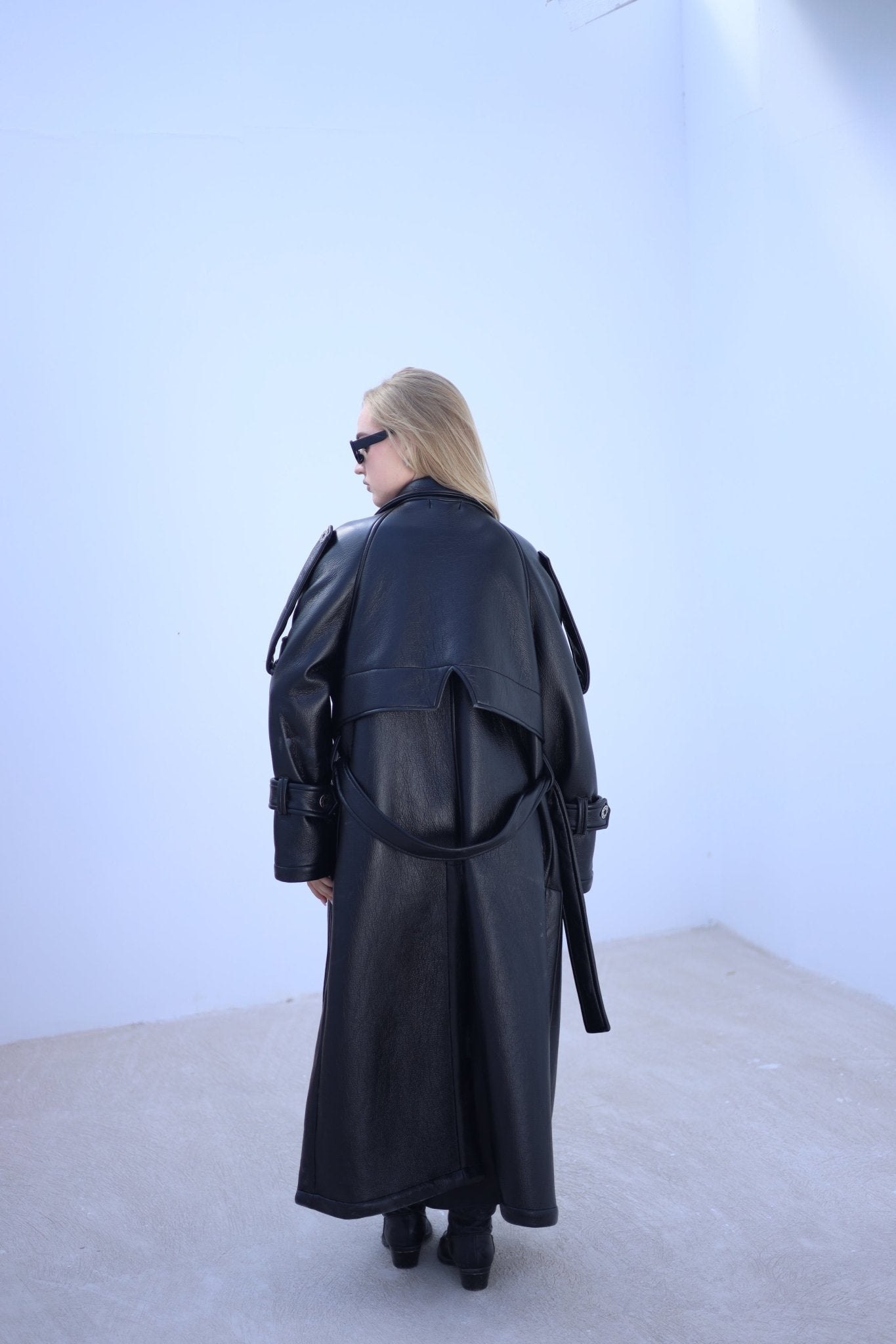 Auréne Leather Coat Black - Ornaty