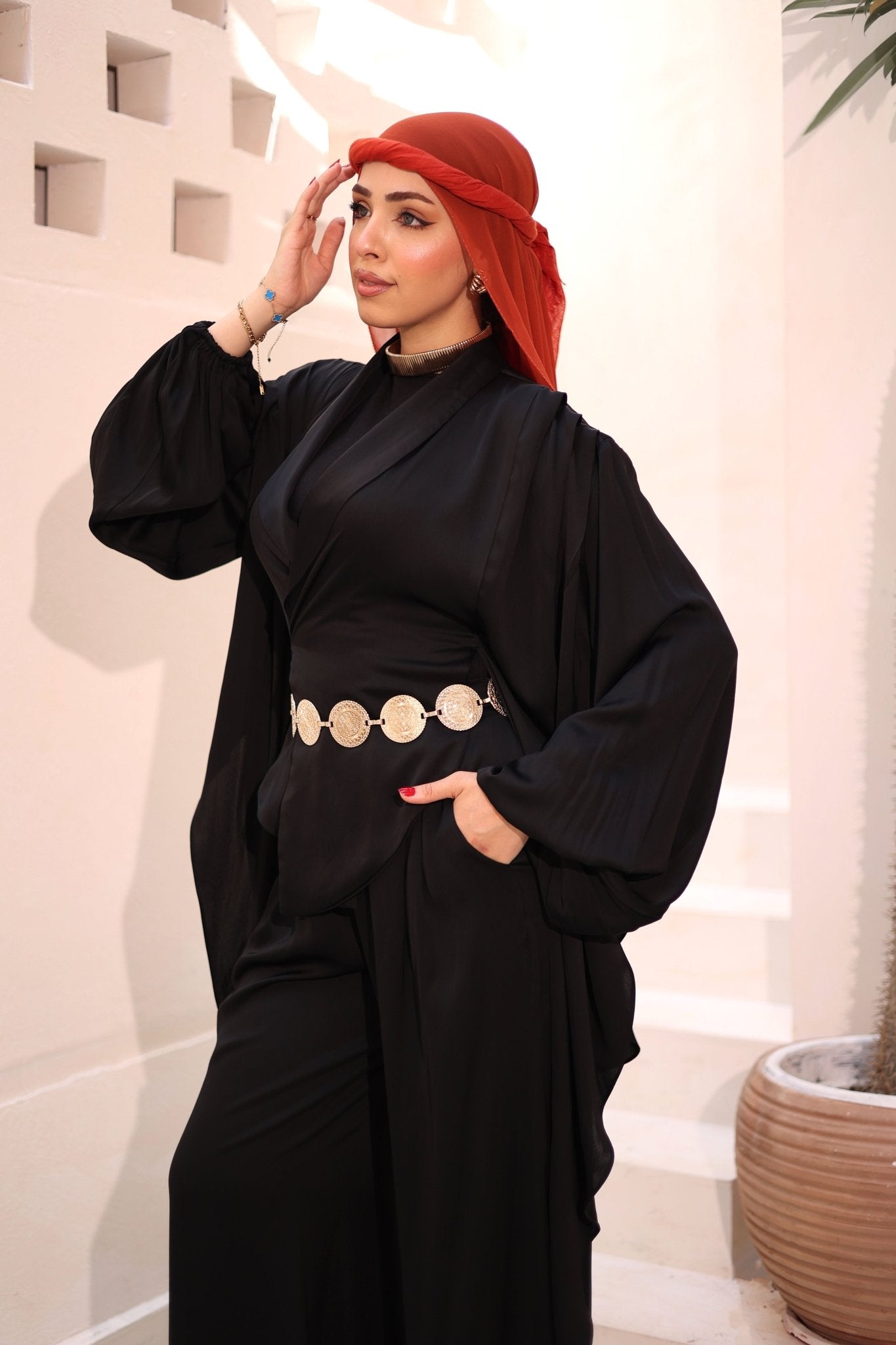 Set Satin Butterfly (Black) - Ornaty
