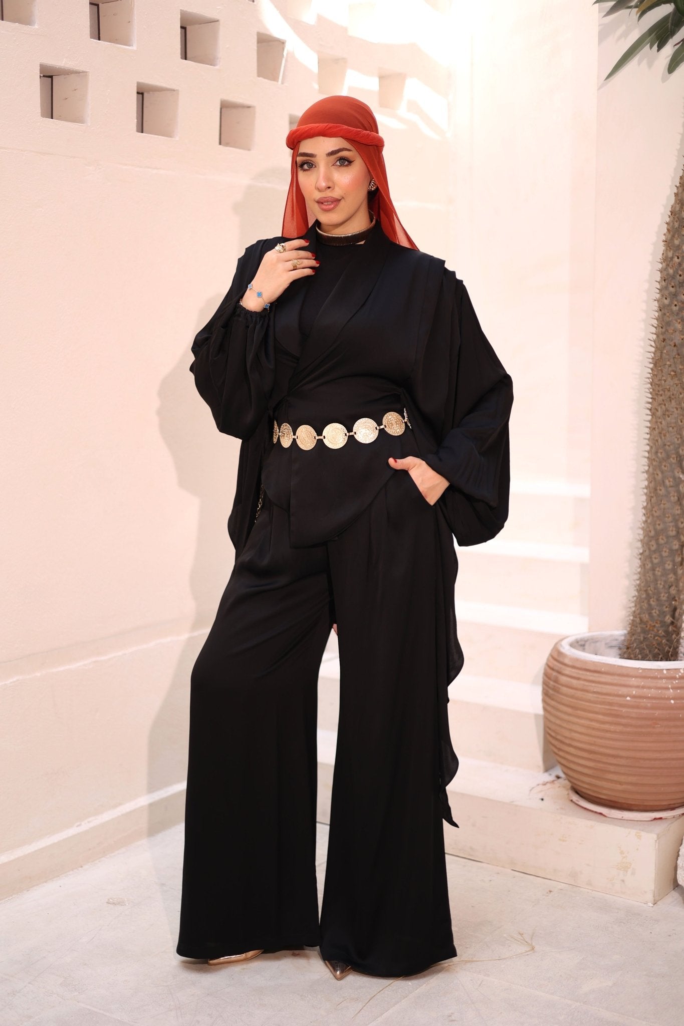 Set Satin Butterfly (Black) - Ornaty