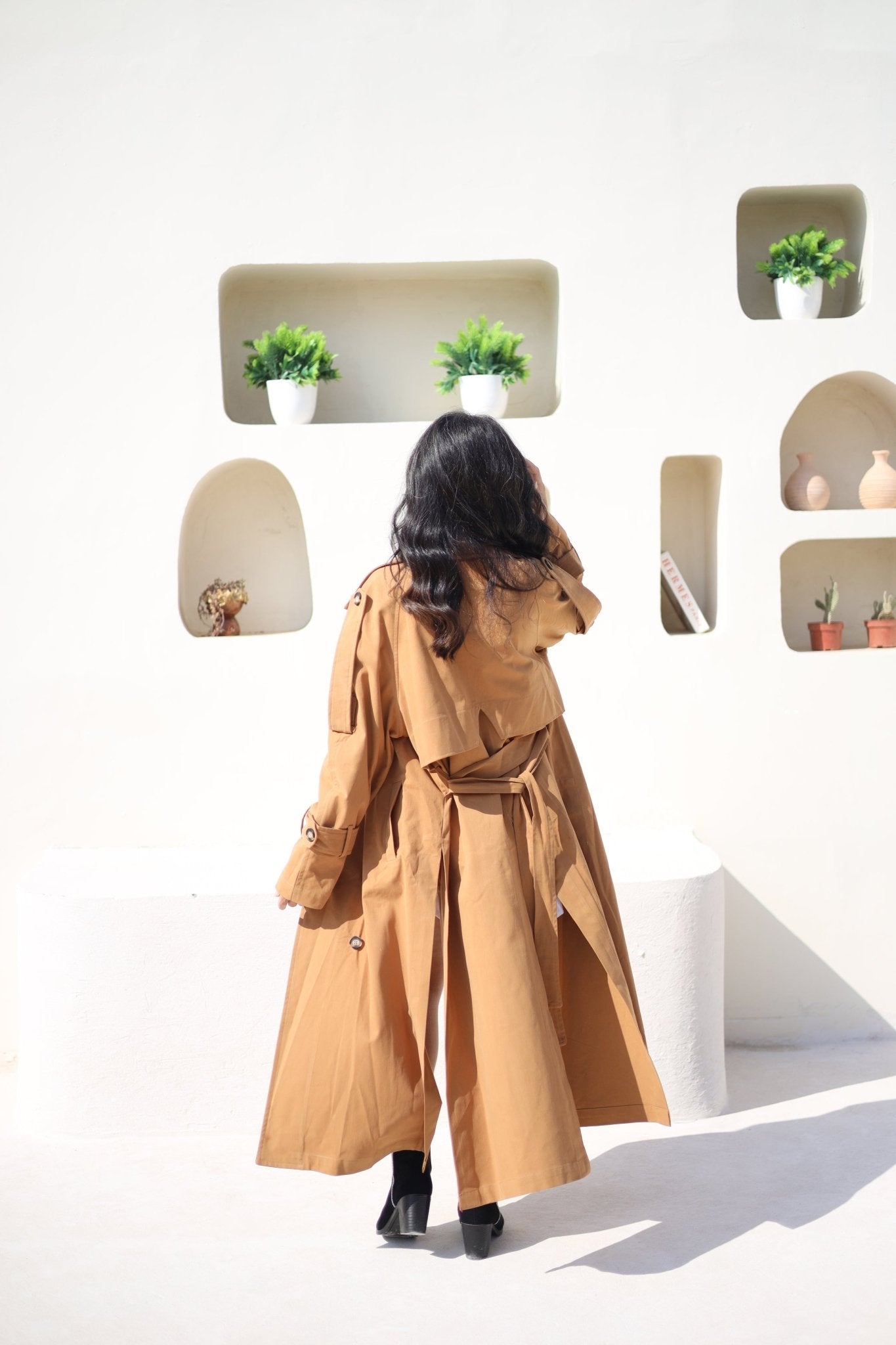 Sienna Trench Coat Camel Beige - Ornaty