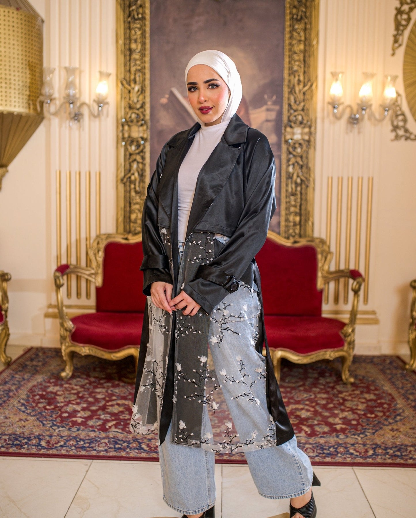 Trench Black (White) - Ornaty