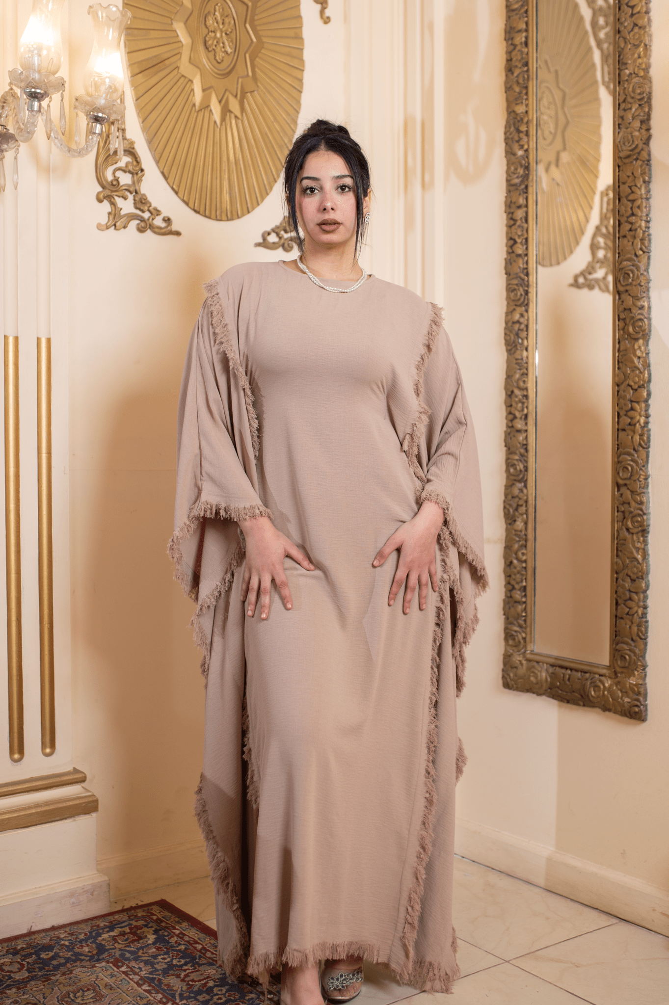 Velora Dress Beige - Ornaty