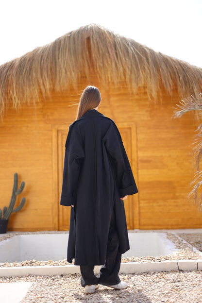 Mirelle Fleece Drape Coat
