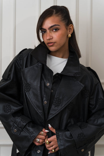 Amoréne Leather Jacket - Black - Ornaty