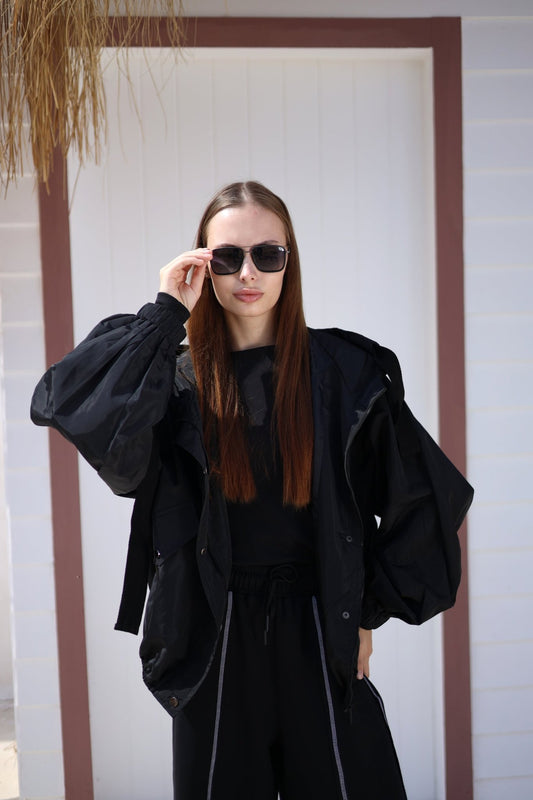 Élvanie Waterproof Jacket - Black - Ornaty