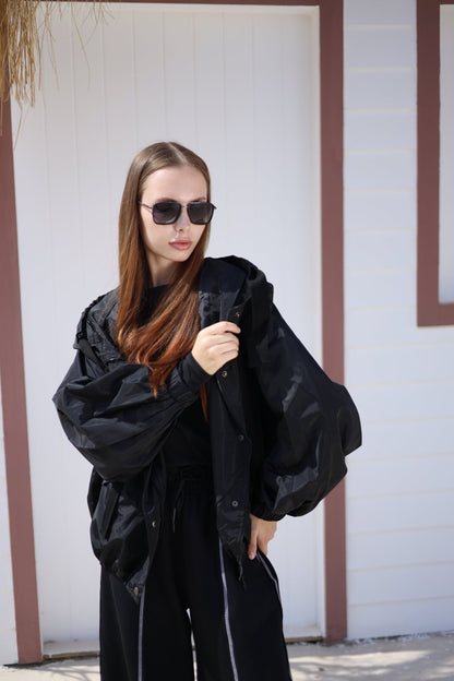 Élvanie Waterproof Jacket - Black - Ornaty