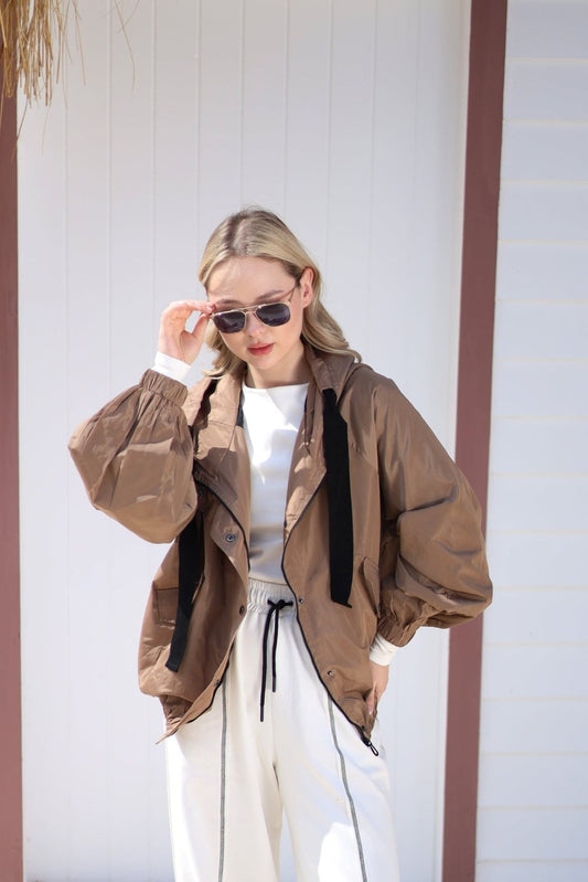 Élvanie Waterproof Jacket - Brown - Ornaty