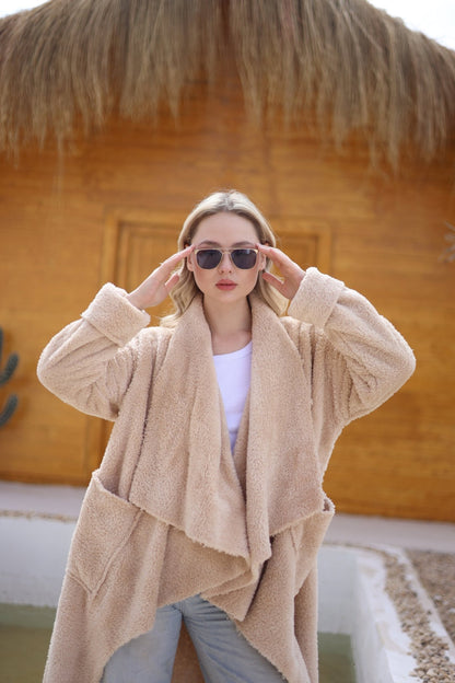 Luvienne Teddy Coat - Biege - Ornaty