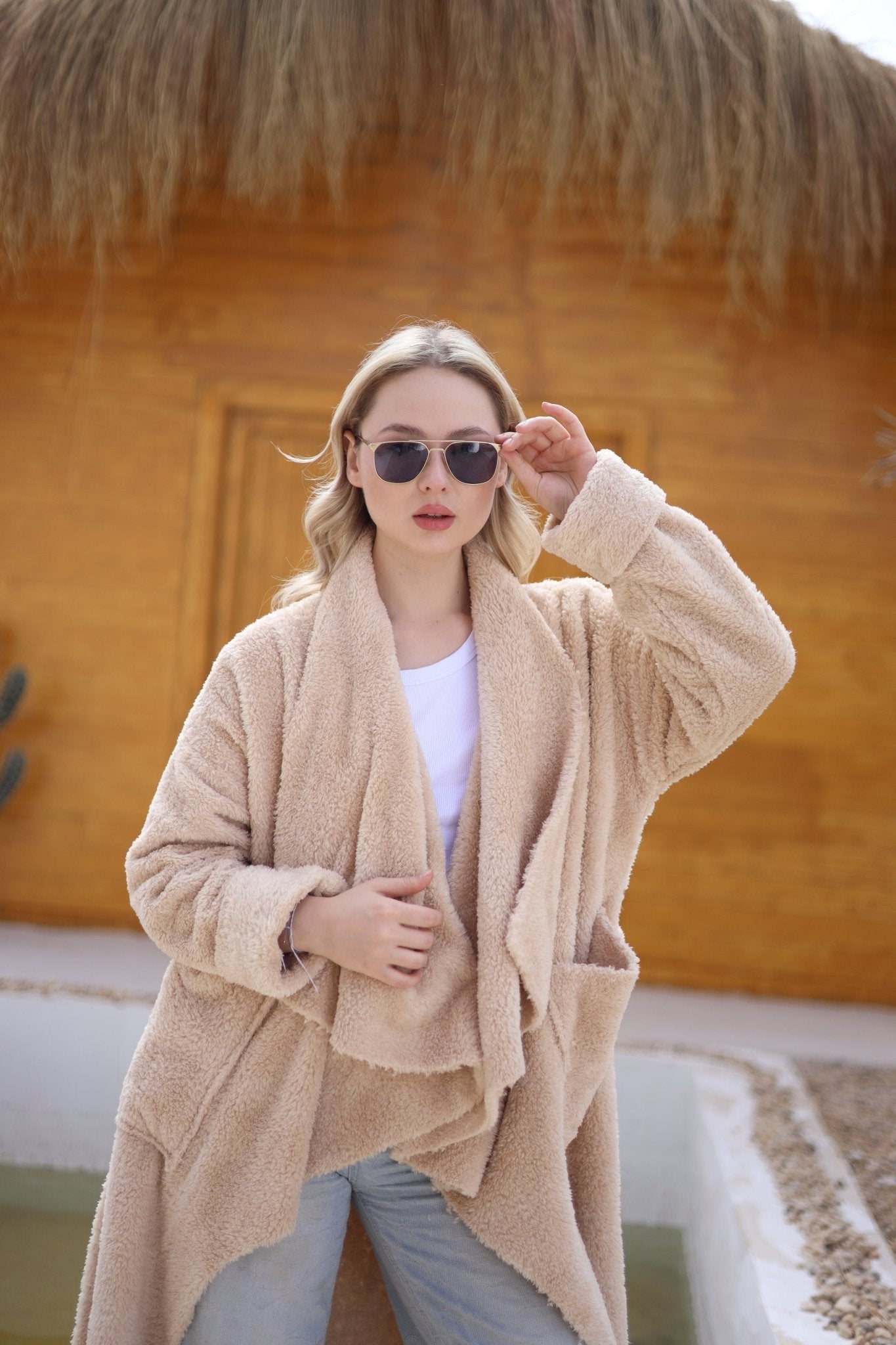 Luvienne Teddy Coat - Biege - Ornaty