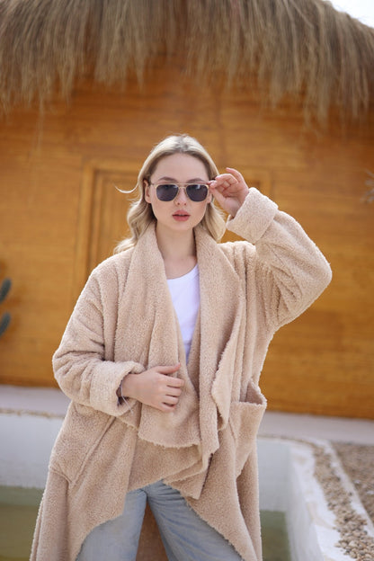 Luvienne Teddy Coat - Biege - Ornaty