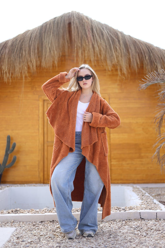 Luvienne Teddy Coat - Brown - Ornaty