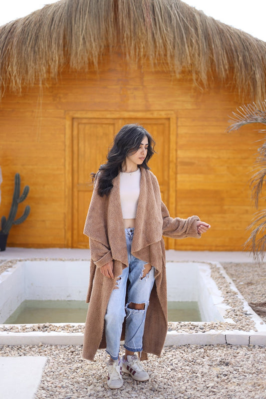 Luvienne Teddy Coat - Dark Biege - Ornaty