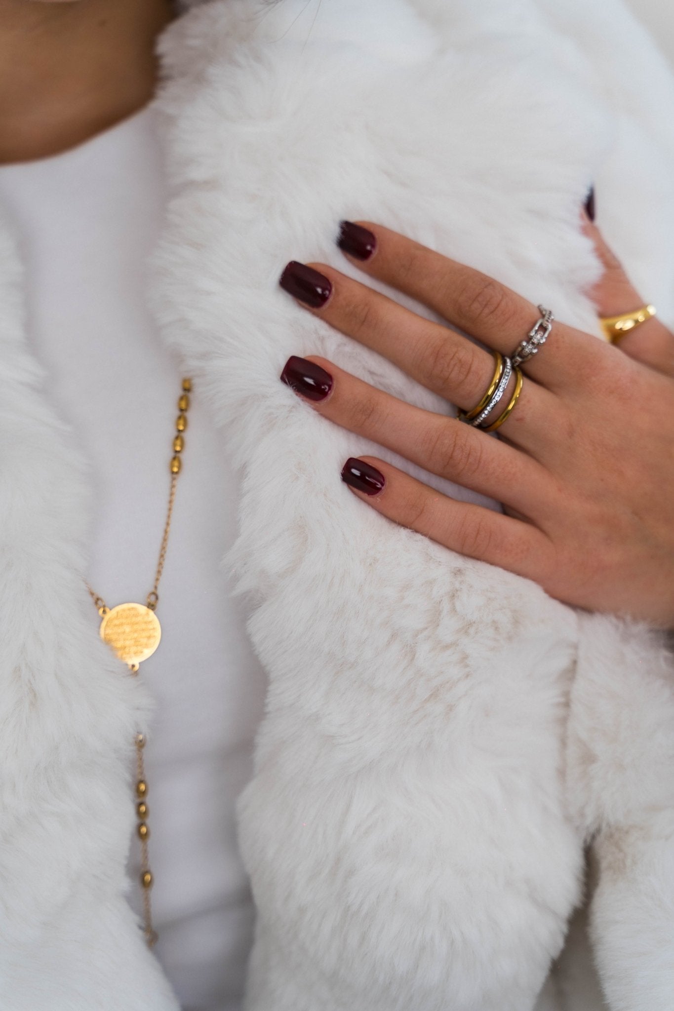 Serenité Fur Jacket White - Ornaty