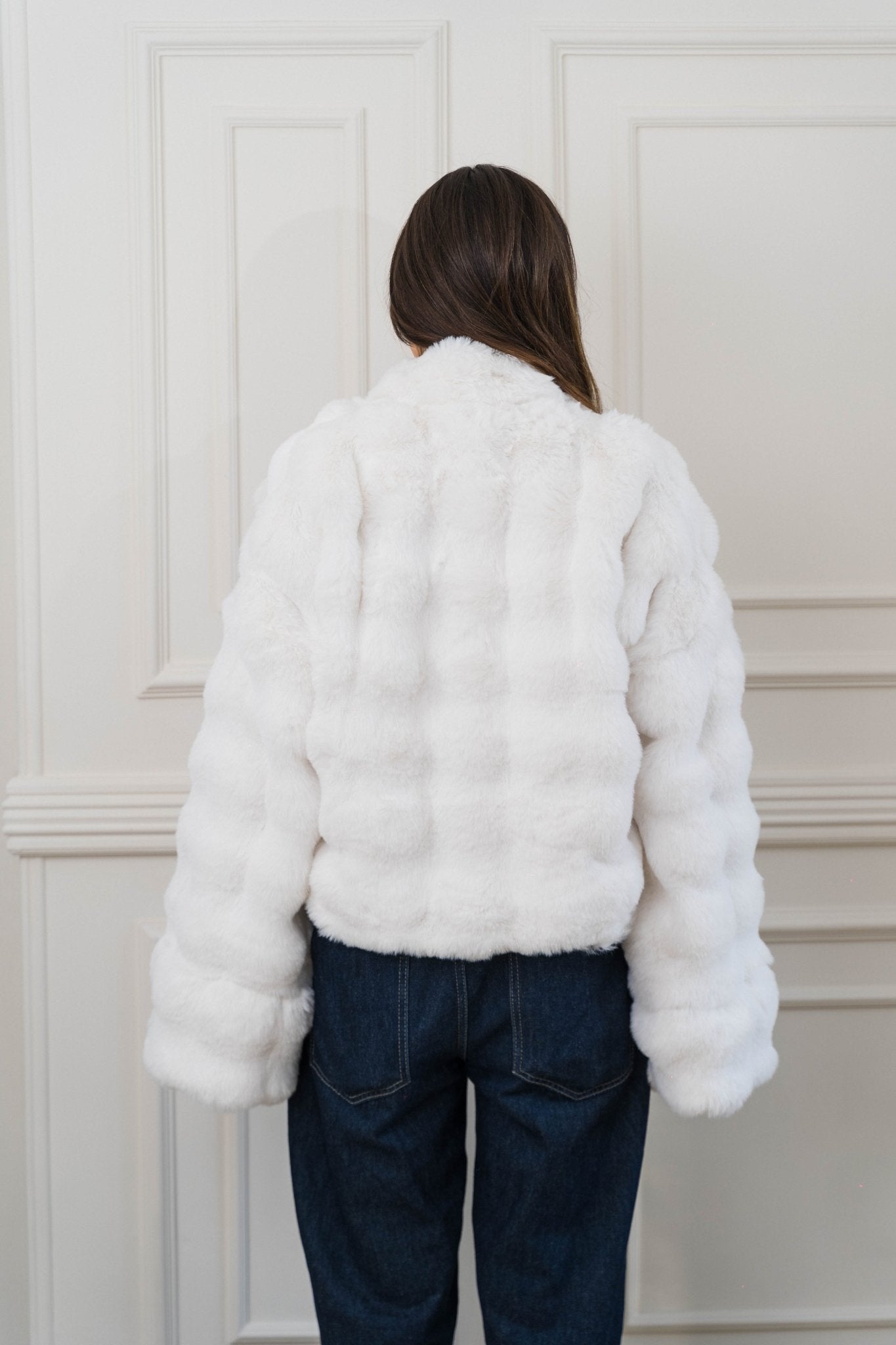 Serenité Fur Jacket White - Ornaty