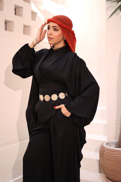 Set Satin Butterfly (Black) - Ornaty