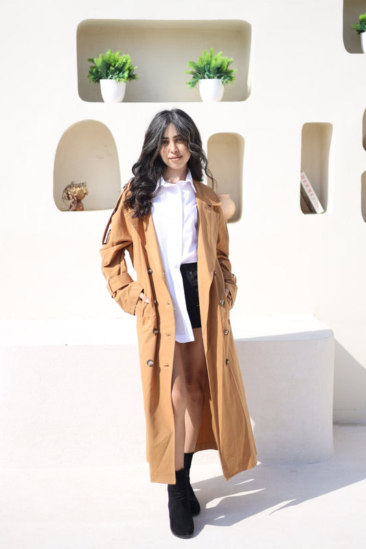 Sienna Trench Coat Camel Beige - Ornaty