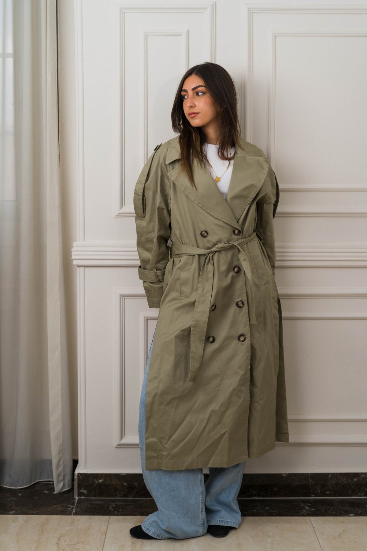 Sienna Trench Olive - Ornaty