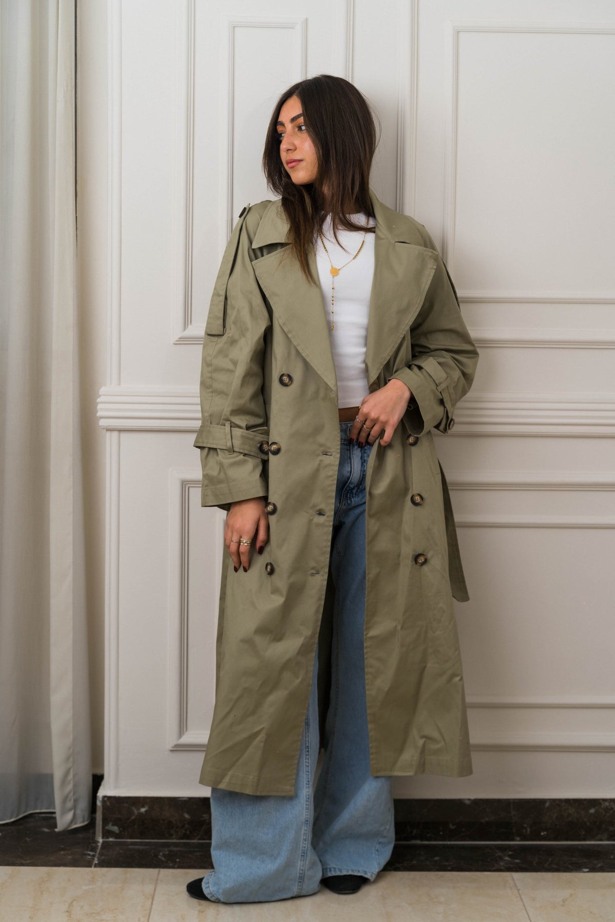 Sienna Trench Olive - Ornaty