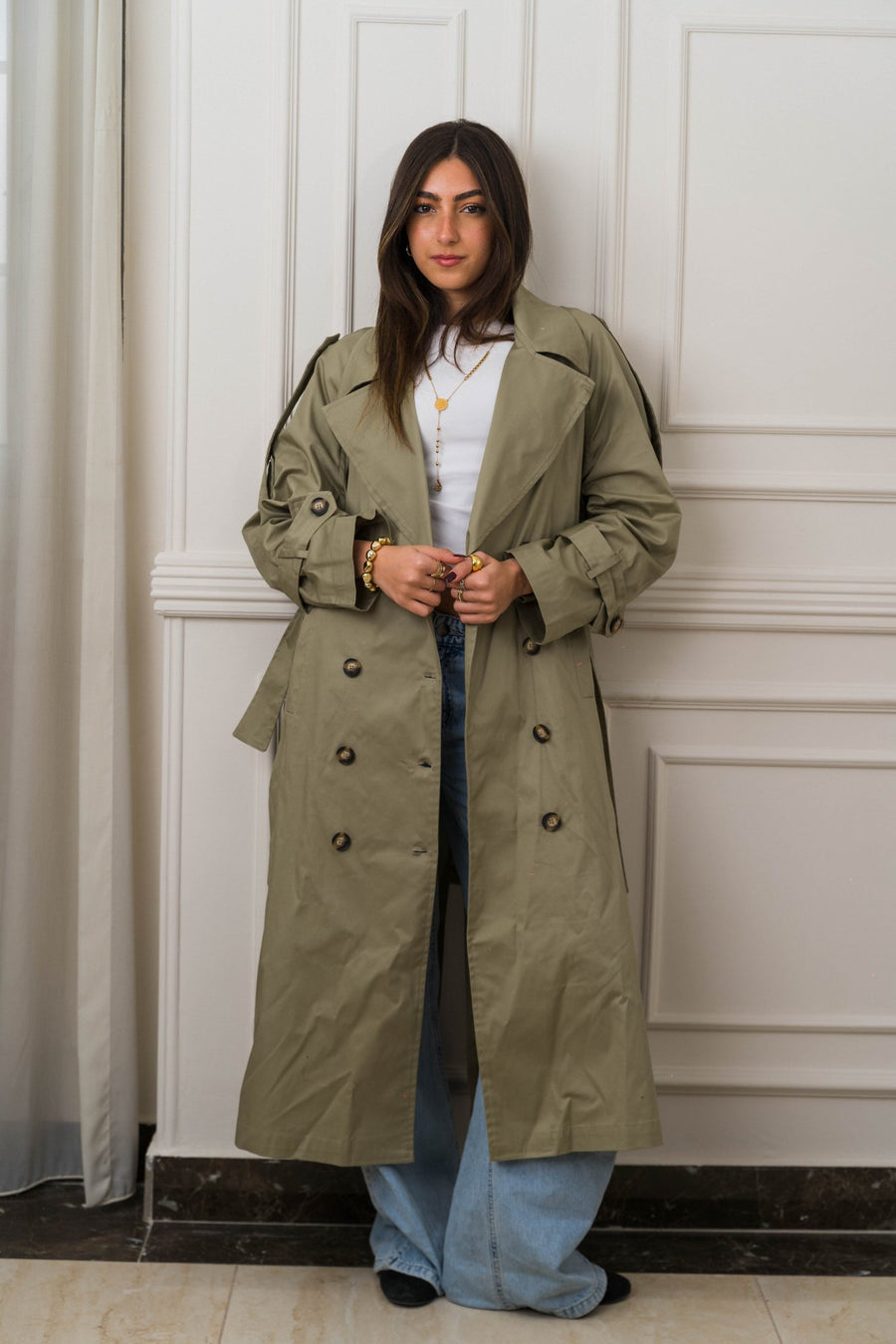 Sienna Trench Olive - Ornaty
