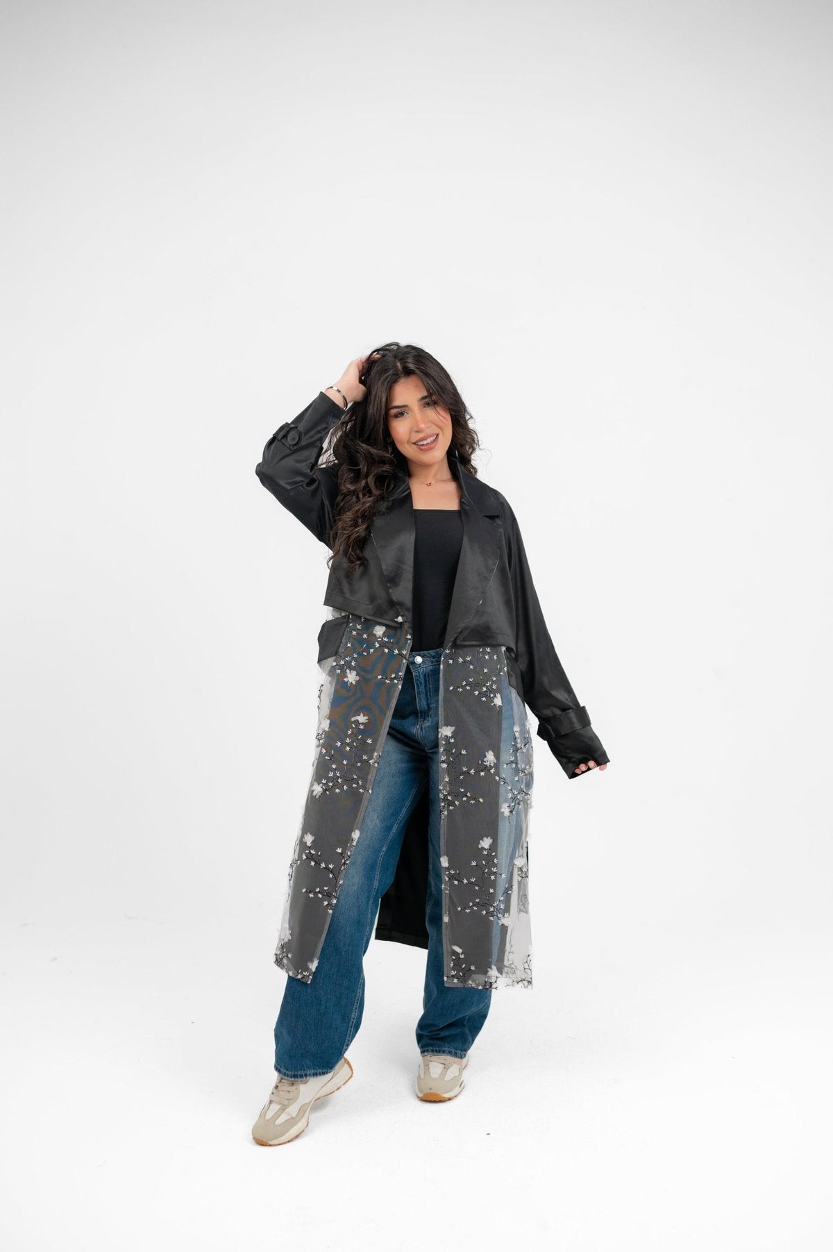 Trench Black (White) - Ornaty