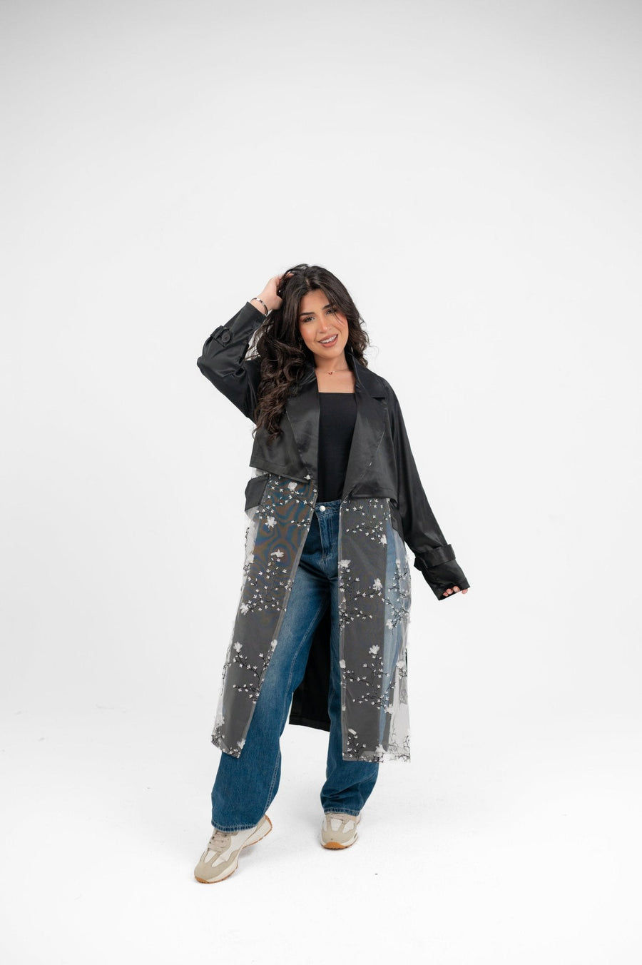 Trench Black (White) - Ornaty