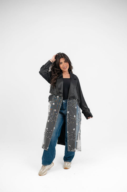 Trench Black (White) - Ornaty